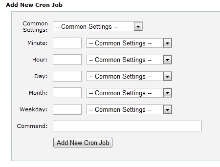 Configuring the cron job